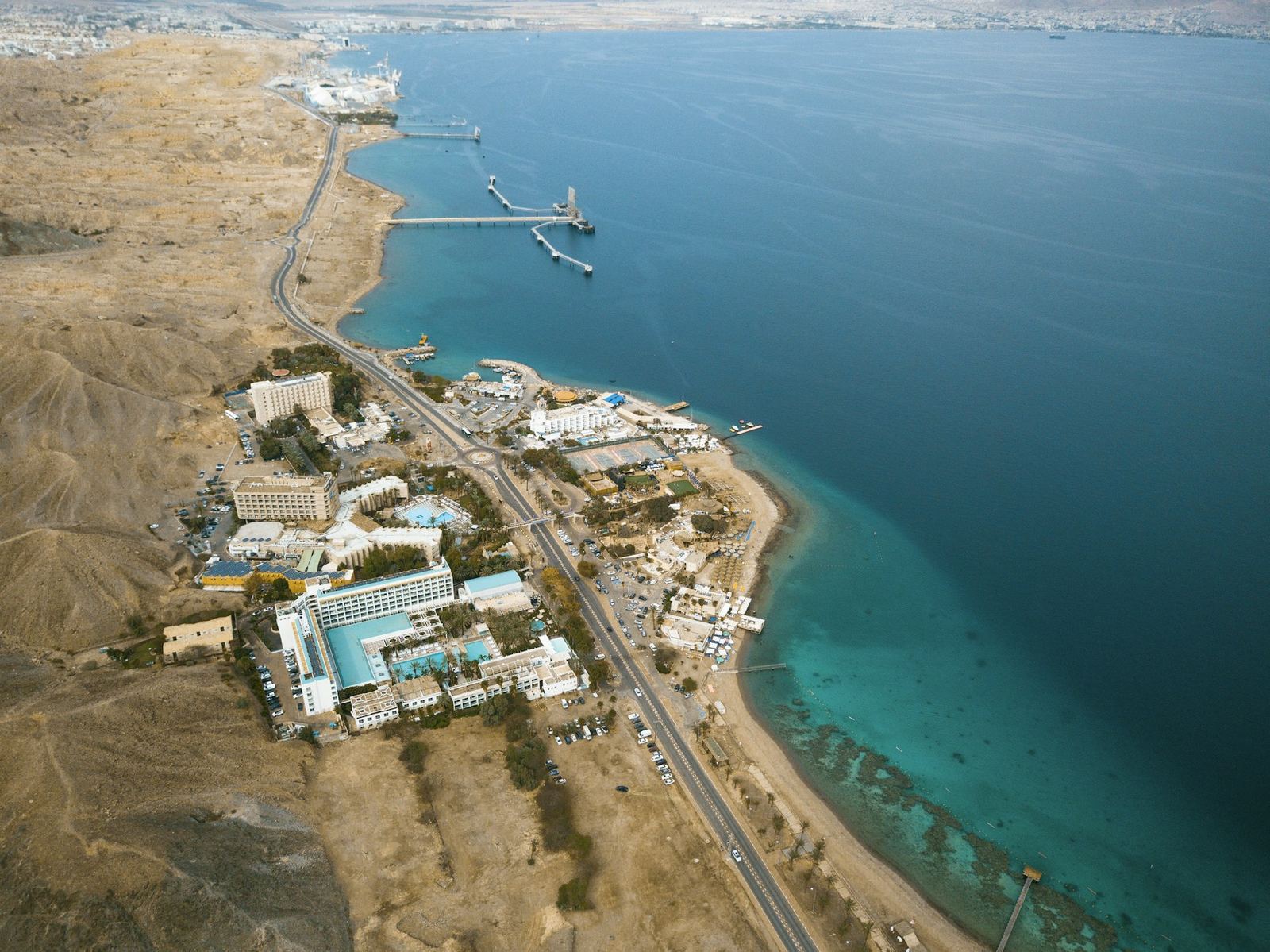 The Red Sea coastline at Eilat